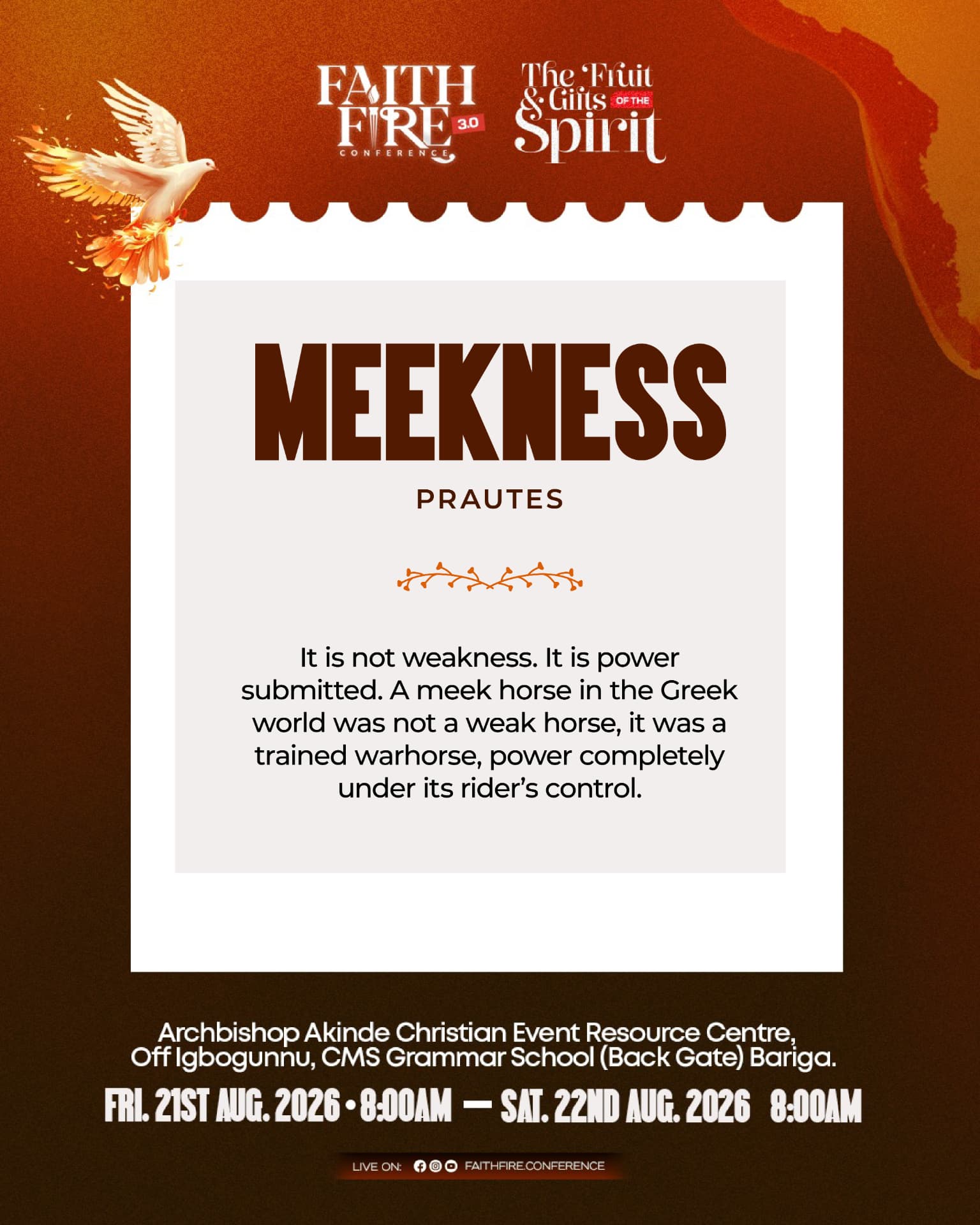 Meekness (Prautes) — fruit of the Spirit