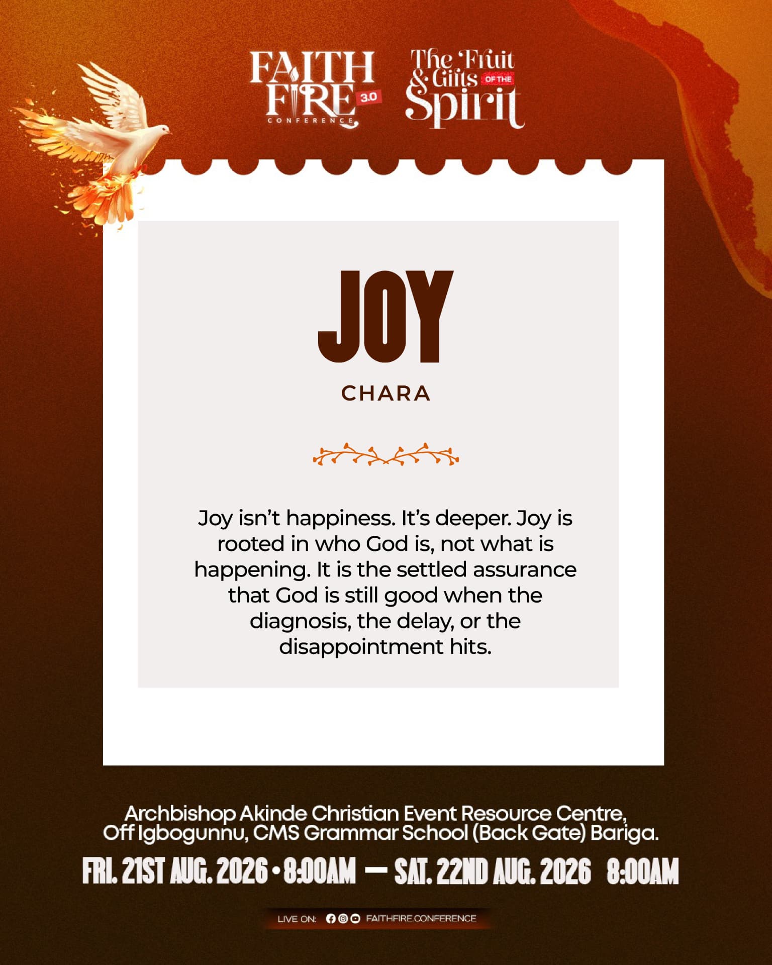 Joy (Chara) — fruit of the Spirit