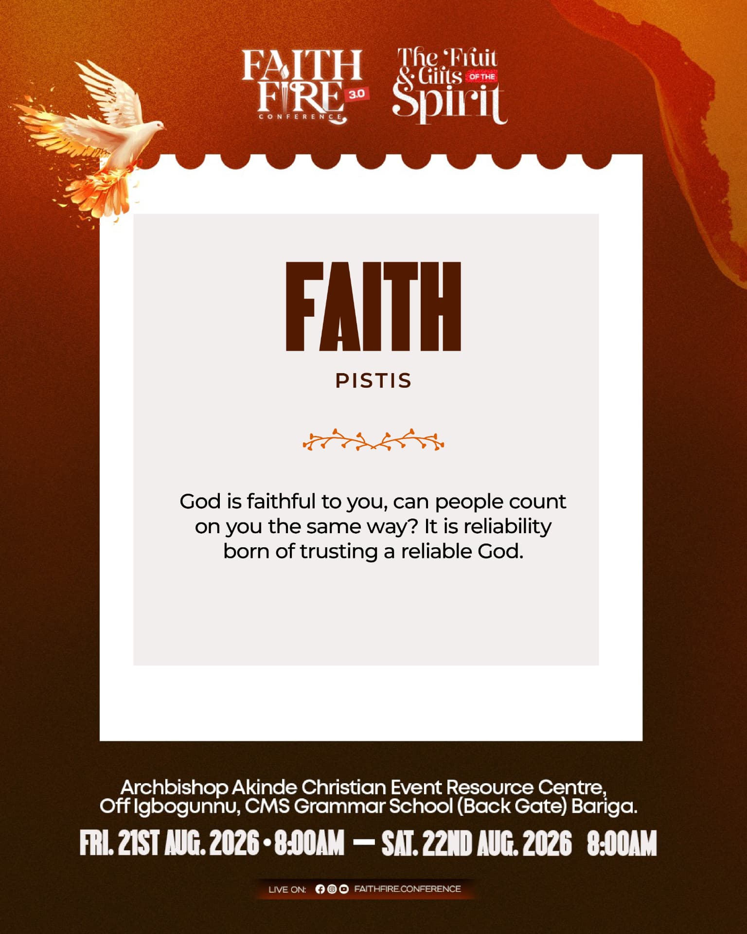 Faith (Pistis) — fruit of the Spirit