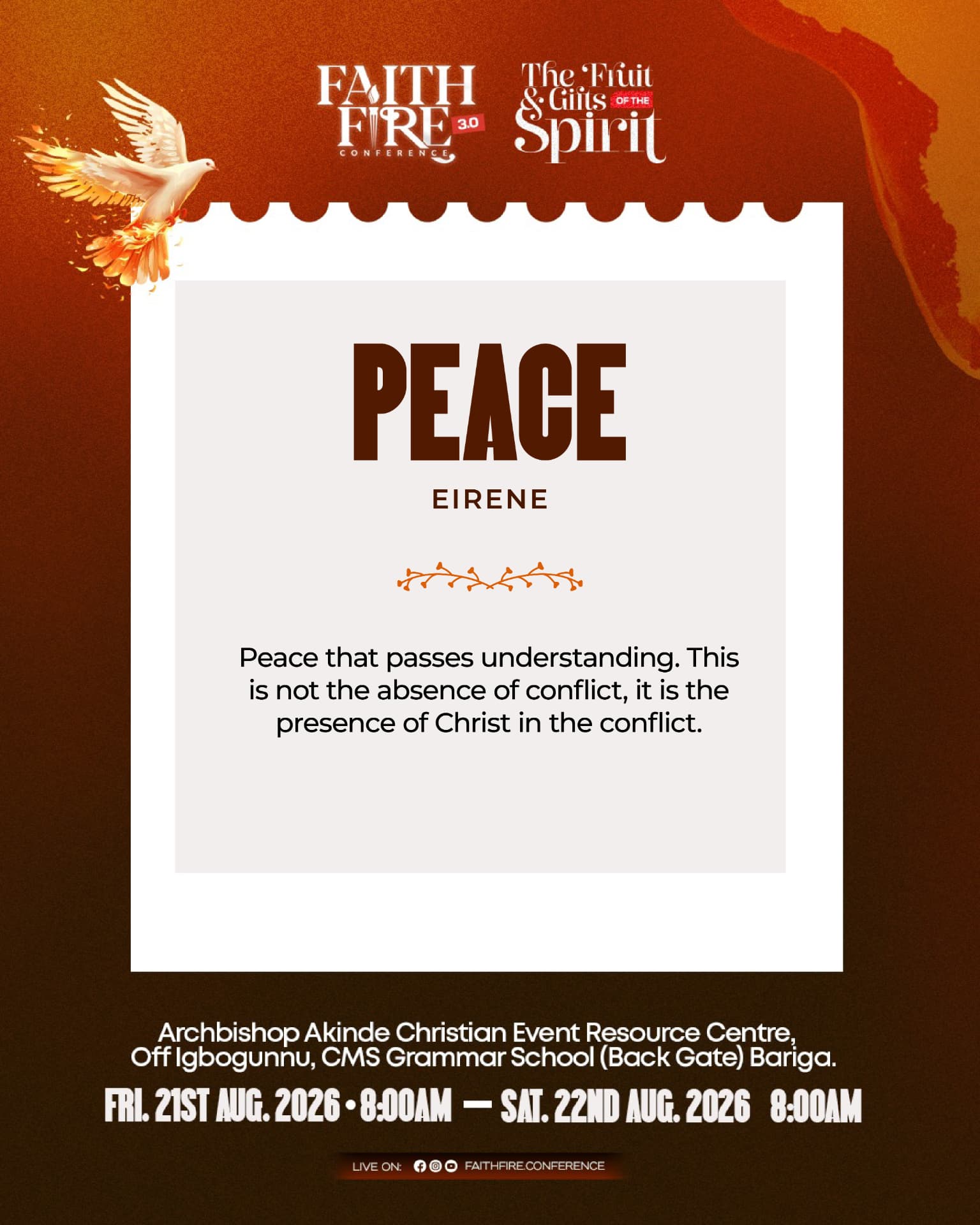 Peace (Eirene) — fruit of the Spirit